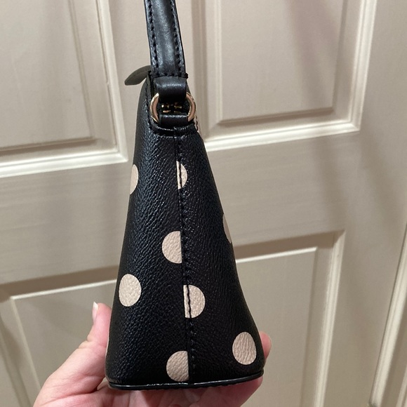 Kate Spade Classic Black Beige Polka Dot Crossbody - Picture 11 of 15
